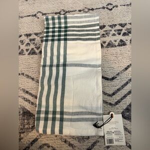 Hearth & Hand Green and White Striped Kitchen Towel